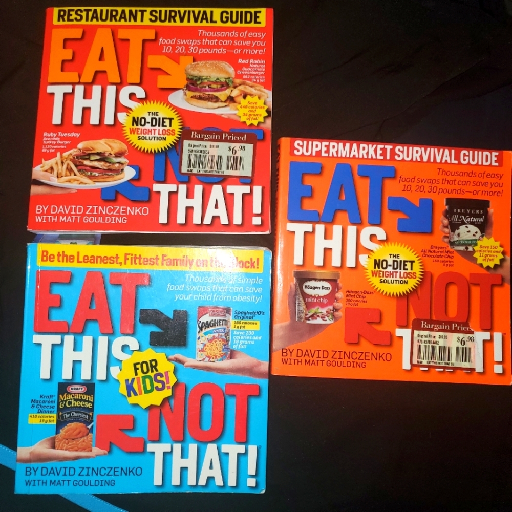 : Eat This Not That For bundle of 3 Books . To help you make better food choices